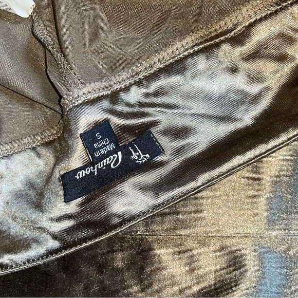 Anthropologie Metallic Satin Trousers - Picture 4 of 4